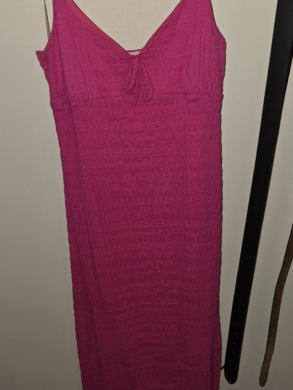 Women’s Fuchsia Sleeveless Maxi Dress - Lightweight Summer Style